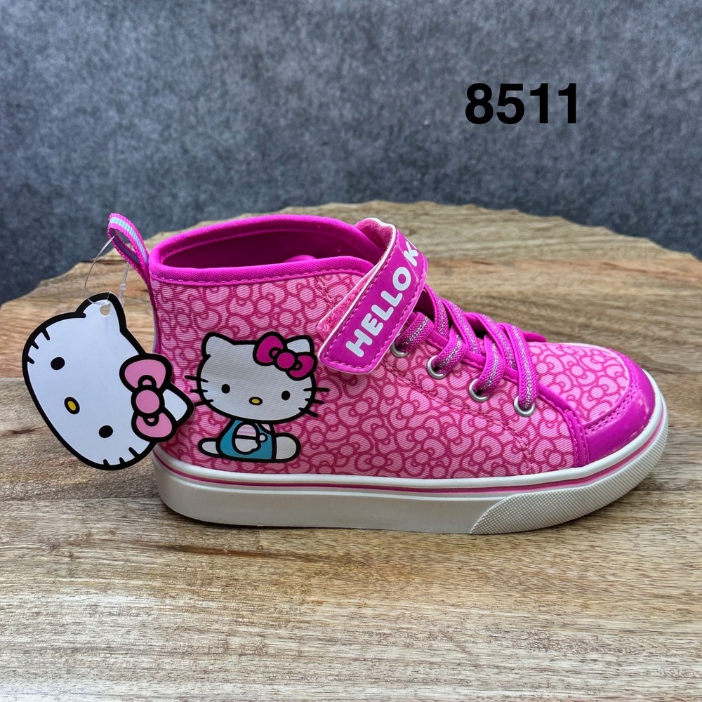 Sanrio Hello Kitty High Top Sneakers Kids Size 13 Pink NEW Character Sparkle